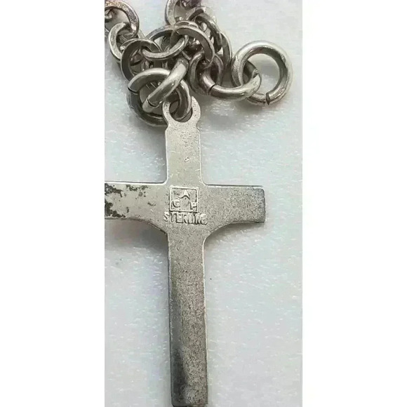 Vintage Ladder Bracelet 925 Sterling Silver Blue Crystal Clear Rhinestone Wide - Picture 8 of 12